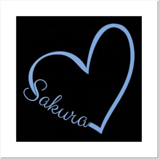 Sakura Le Sserafim Heart Posters and Art